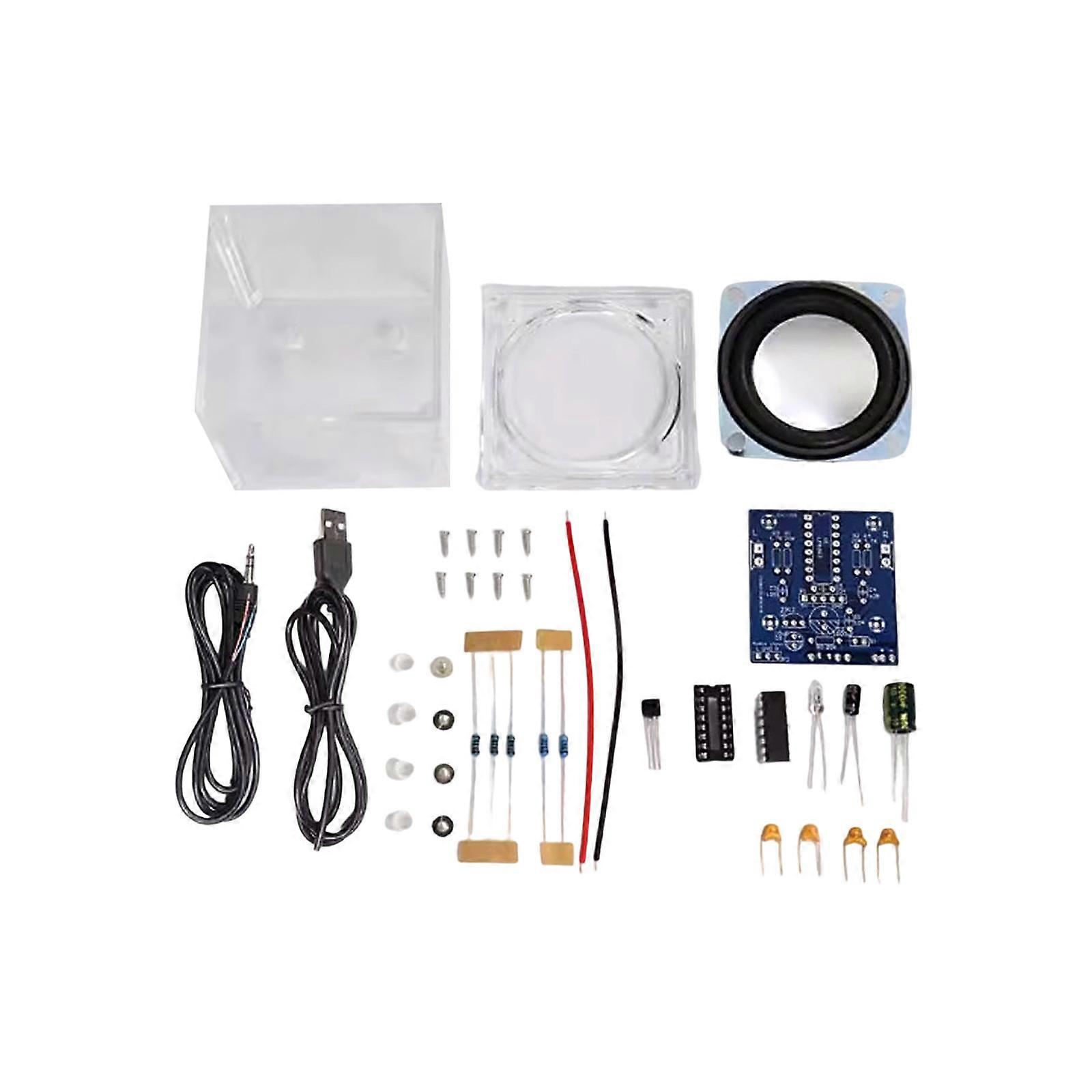 Build Your Own Speaker Kit Supports Rechargeable Battery Power and Modular Acoustic Components Multicolor