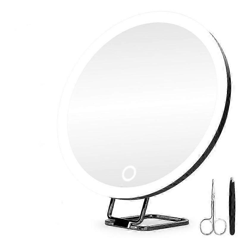 30X Powerful Magnifying Mirror with LED Light for Makeup Application, 7-Inch Size, Adjustable Angle, and Durable Design