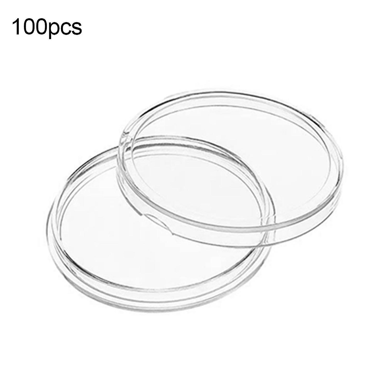 コインストレージ用100pcsコインホルダー再利用可能な軽量アクリルミニコインホルダー