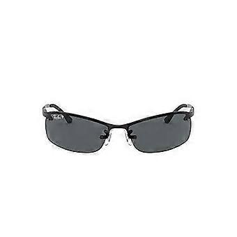 Okulary przeciwsłoneczne - Ray-Ban - RB3183P - Prostokątne - Czarne - 63 mm