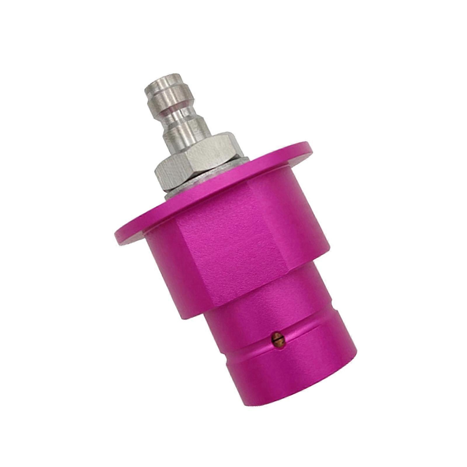 Quick Connecting Sodas Machine Coupler Inflatable Gas Transfer Adapter Filling Converter Metal Texture for Easy Setup  Purple