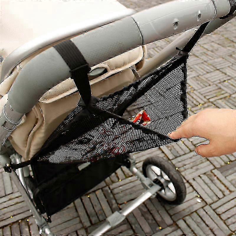 Baby Trolley Mesh Net Pocket, Shopping Net For Strollers Mesh Pocket On The Back Stroller Bottle