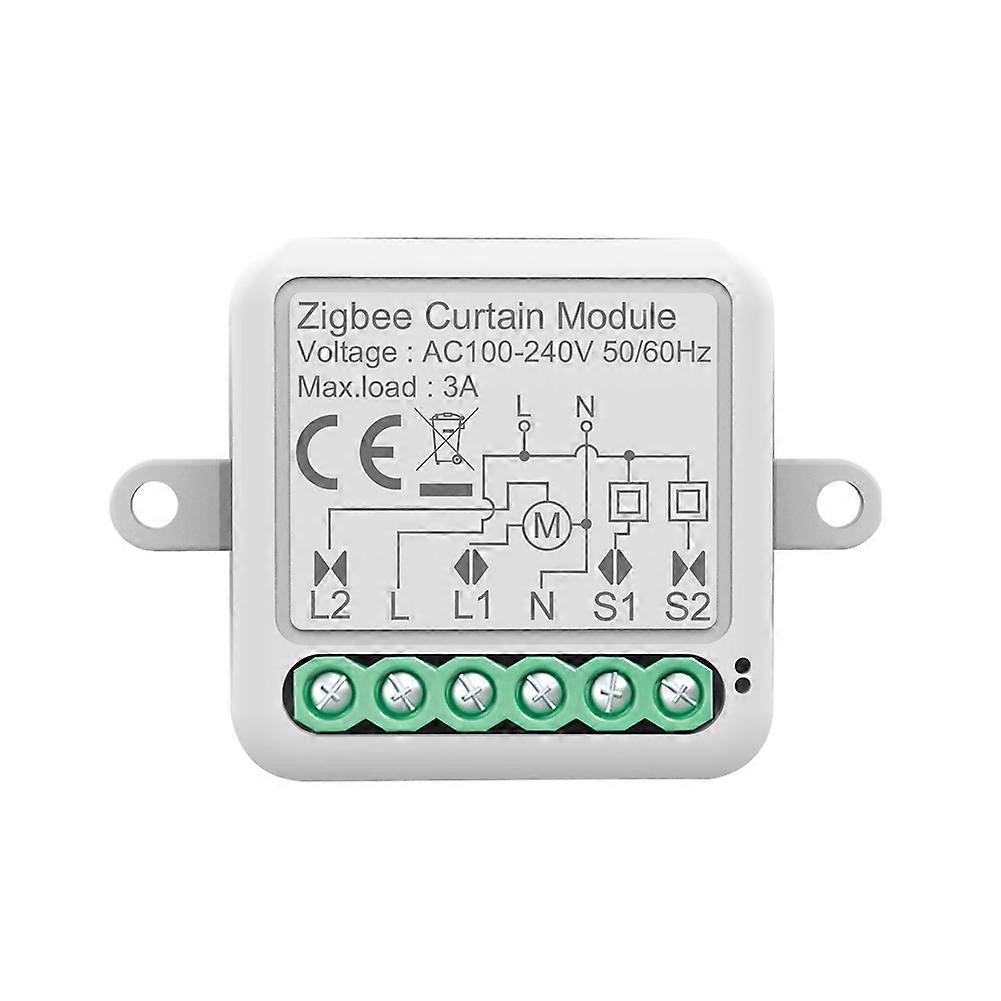 Tuya Zigbee Smart Curtain Switch Module Intelligent Circuit Breaker Support APP Remote Control for Curtain Switch