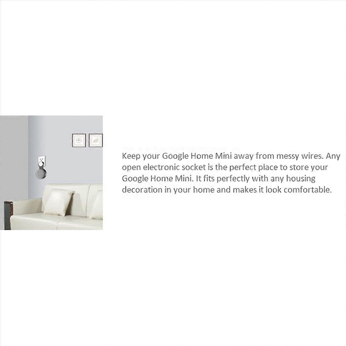 10Pcs Suitable for Audio for Mini Wall Bracket Second Generation Socket Hanging Hanger Bracket-White