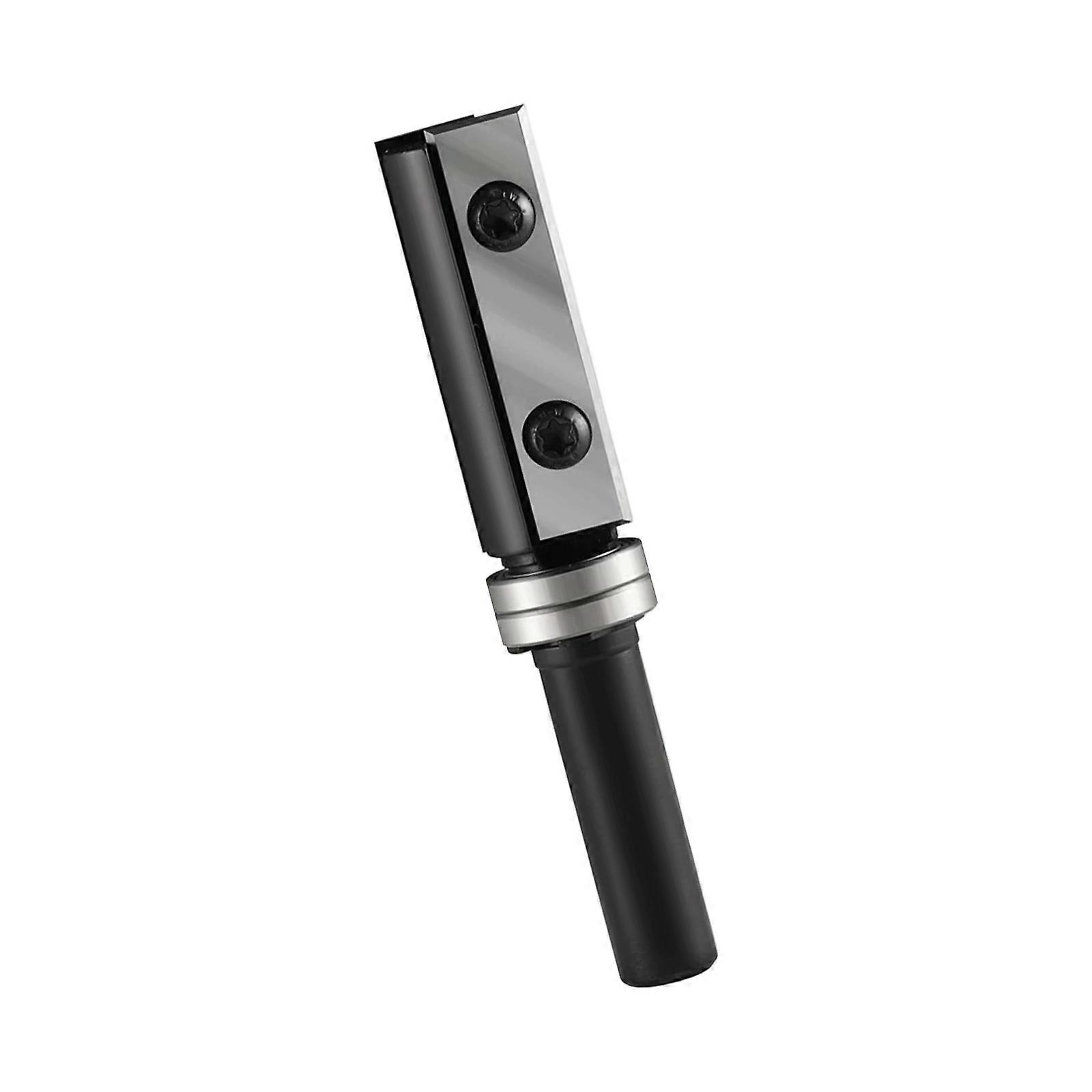 Insert Wood Flush Trimming Cutter Straight Router Bit Bearing Double Flute Insert End Mill Woodworking Tool Multicolor