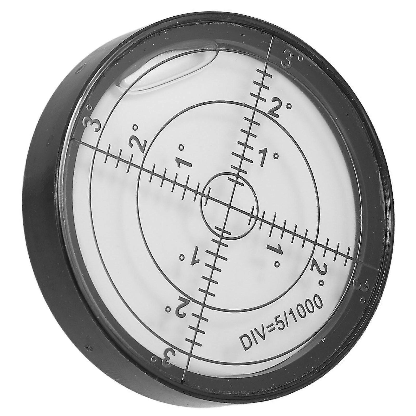 High Precision Level Measuring Instrument Small Circular Leveling Tool For Professionals And Home Users 6.00X6.00X1.20CM Black Acrylic Design 1Set