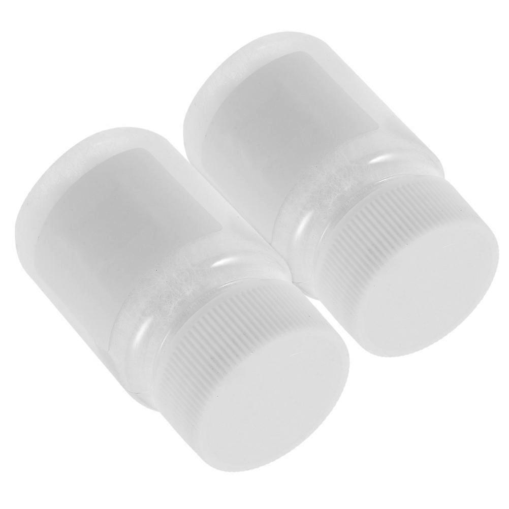 White Plush Flocking Powder for DIY Squeeze Doll Crafting 2 Bottles Set