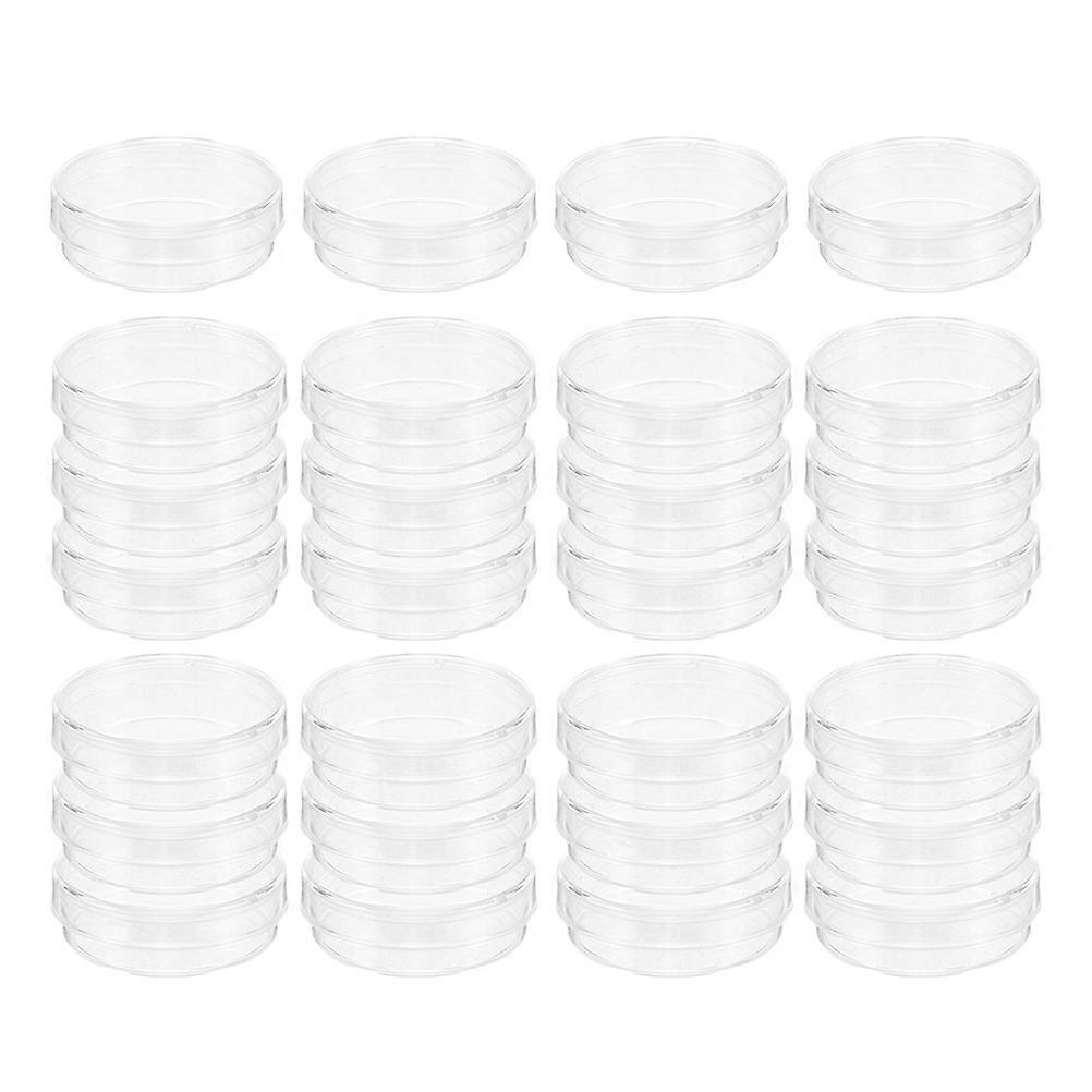 Transparent Petri Dish for Scientific Experiments 100Pcs Plastic Plates