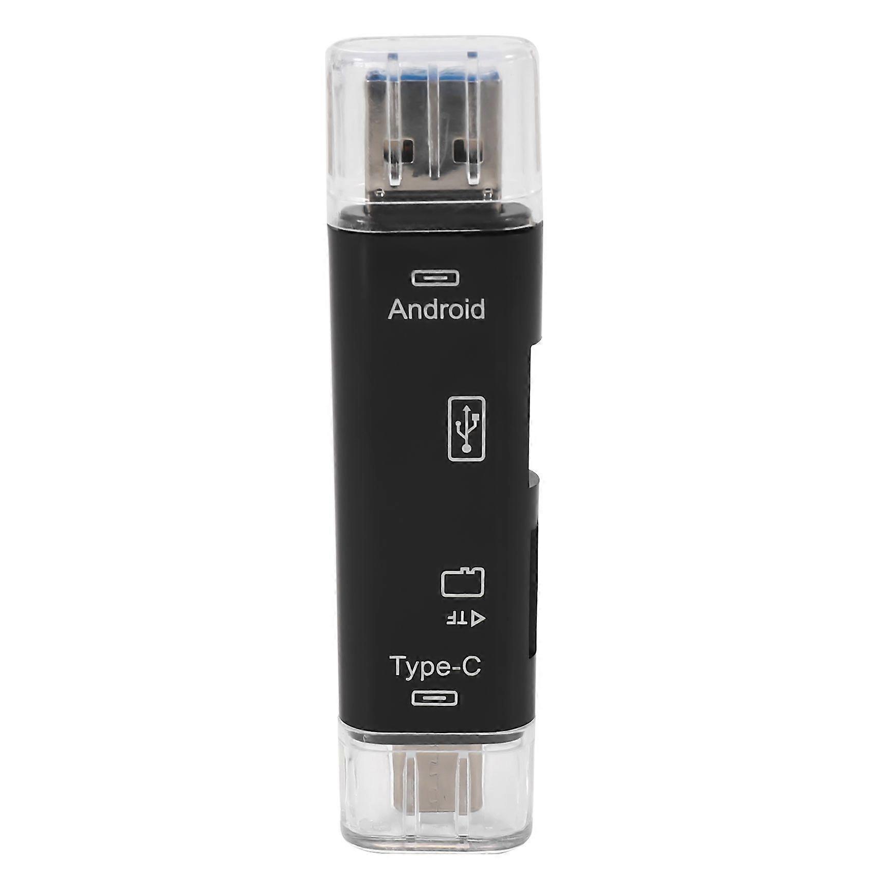 5-in-1 Multifunctional OTG Card Reader -SD / SD Card / USB Reader Support TF Android Type-c Phone /