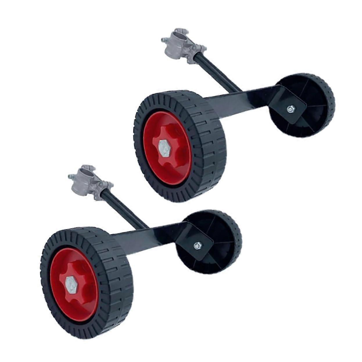 2pcs Lawn Mower Support Wheels for Enhanced Stability and Easy Mobility Grass Trimmer Frame