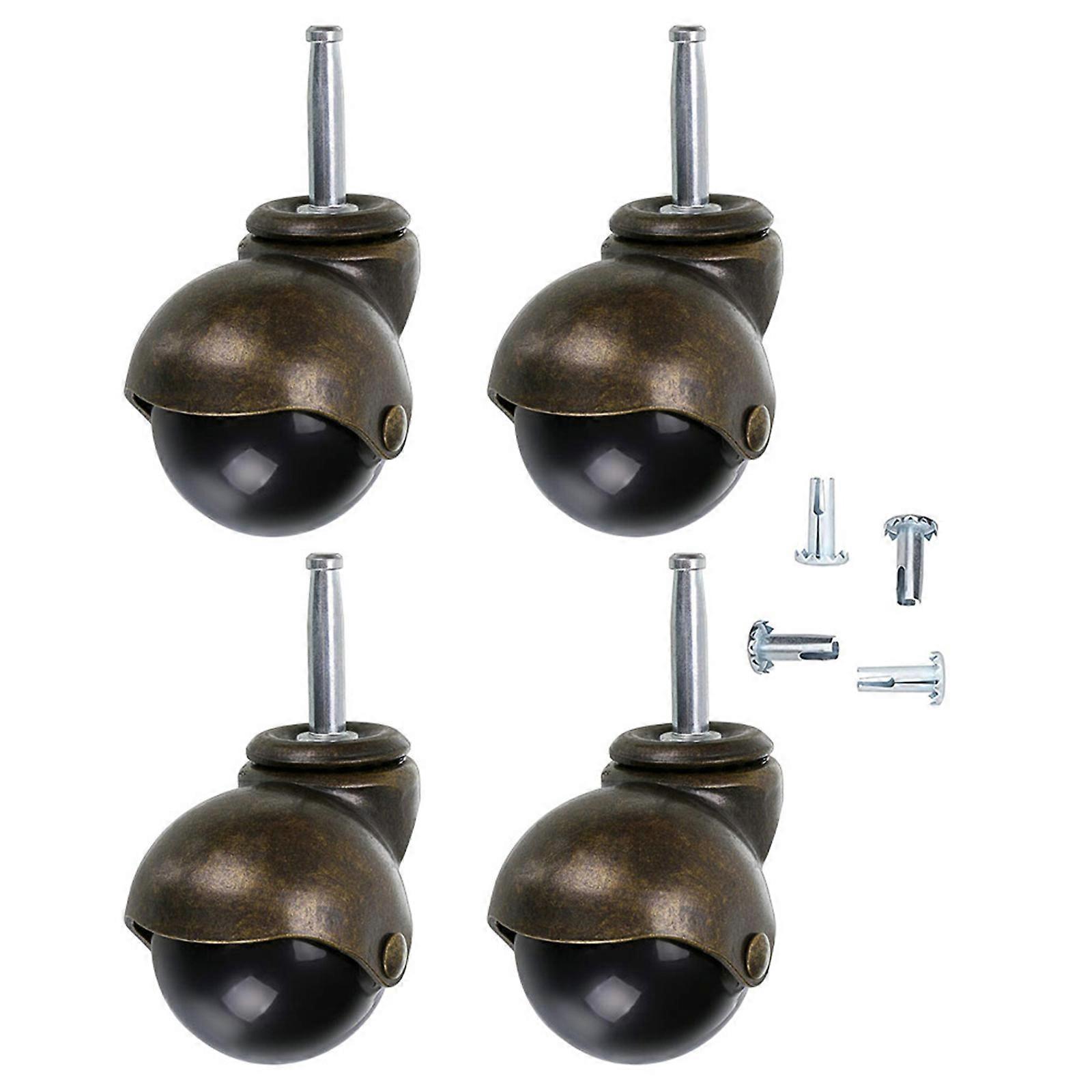 4pcs Caster Wheels 8x38mm Office Home Computer Chair Stem Caster