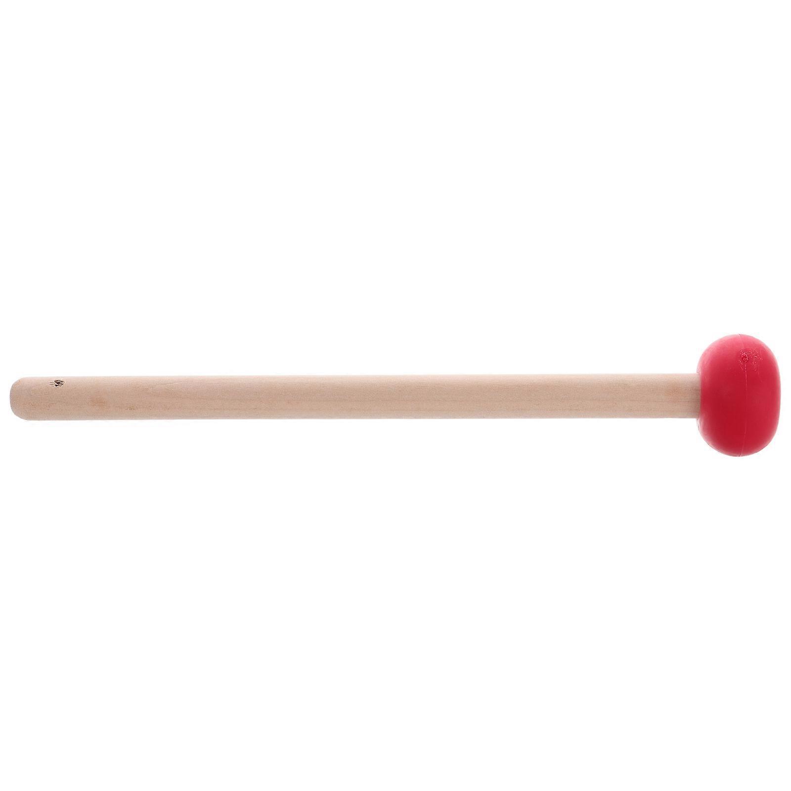 Wooden Gong Mallet for Percussion Durable Rubber Tip for Set