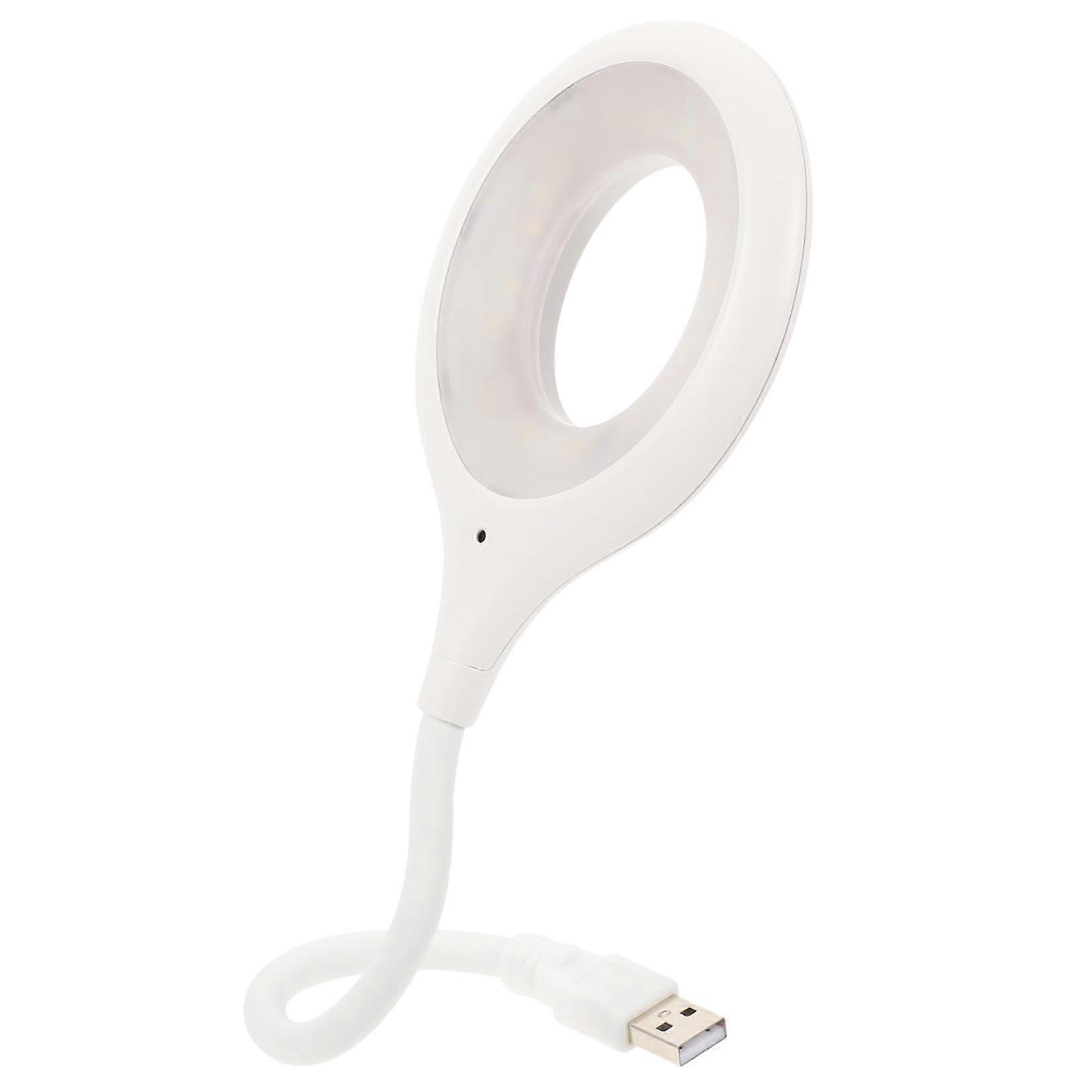 USB Reading Light with Voice Control, Flexible Gooseneck LED Lamp, Dimmable Bedside Book Light