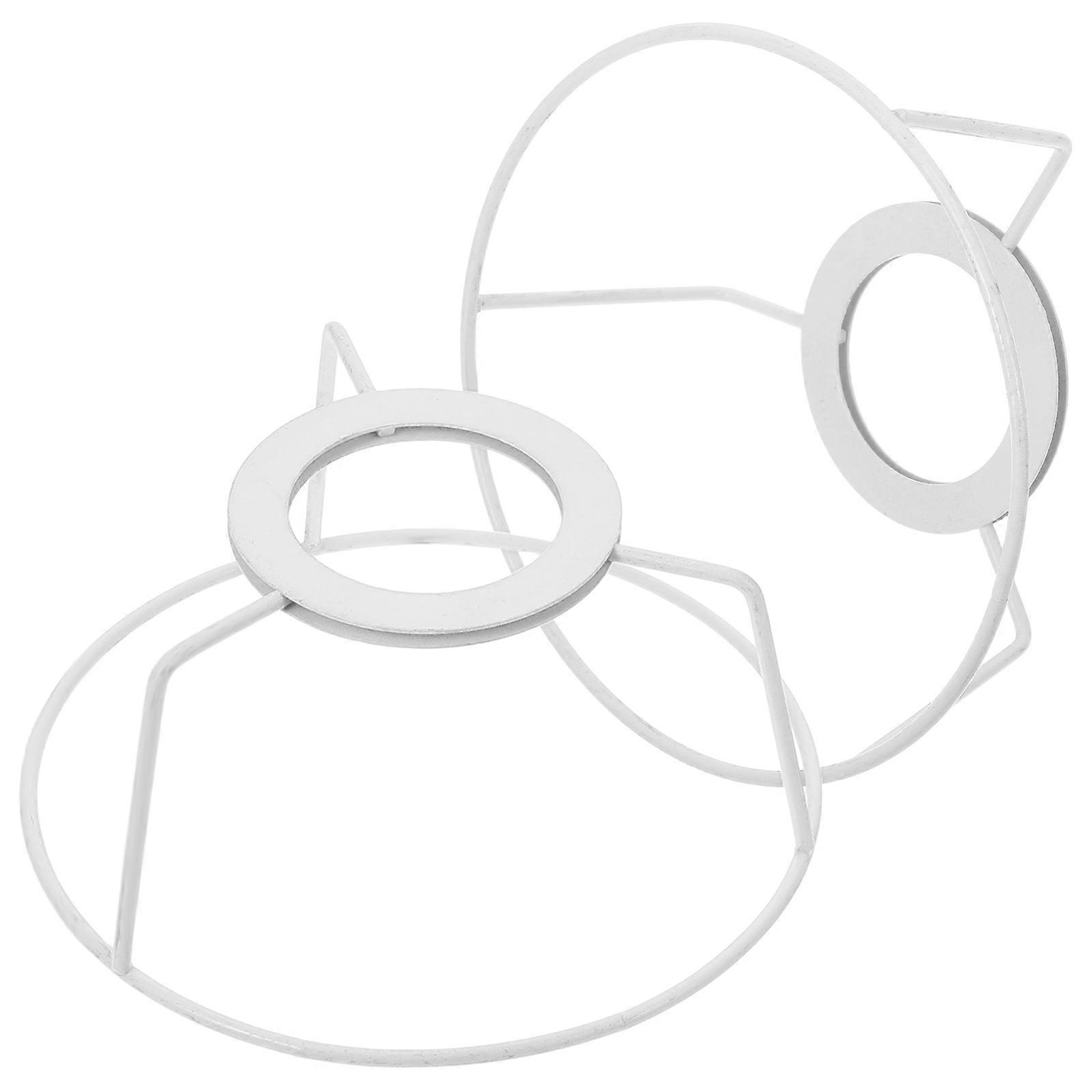 2pcs Wire Lamp Shade Frame for Diy Lampshade Frames Pendant Lights Metal Hollow Out Hanging Lamp Shade Replacement