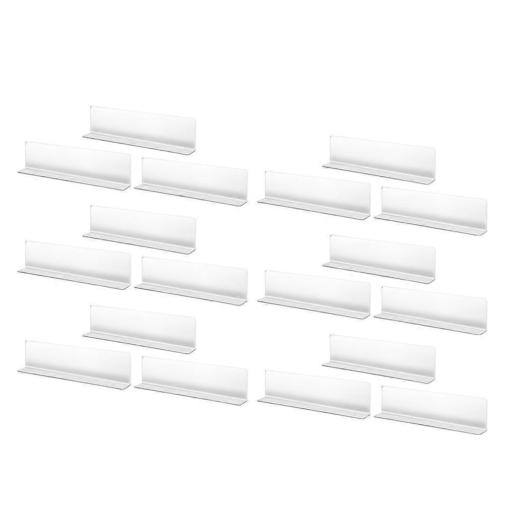 L-Shaped Shelf Dividers Plastic for Effective Organization 20Pcs