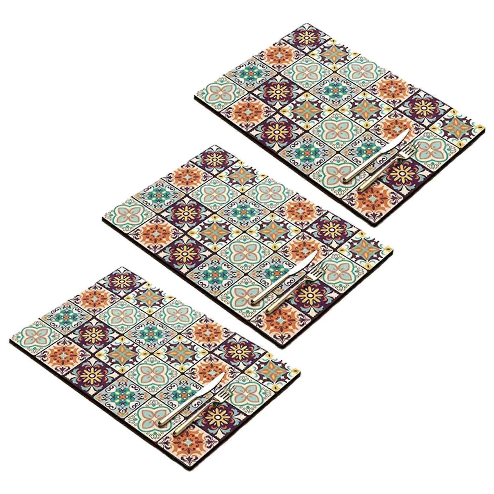 3X Retro Quick-Drying Water-Draining Mat for Kitchen Bar Countertops