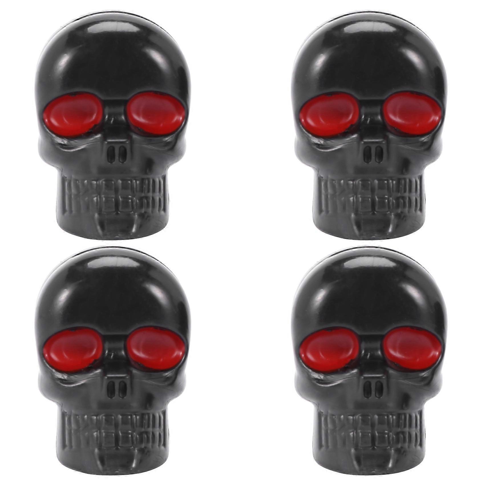 2 Pair Motorcycle Skull Number Plate Frame Screws Fitting Screw Black