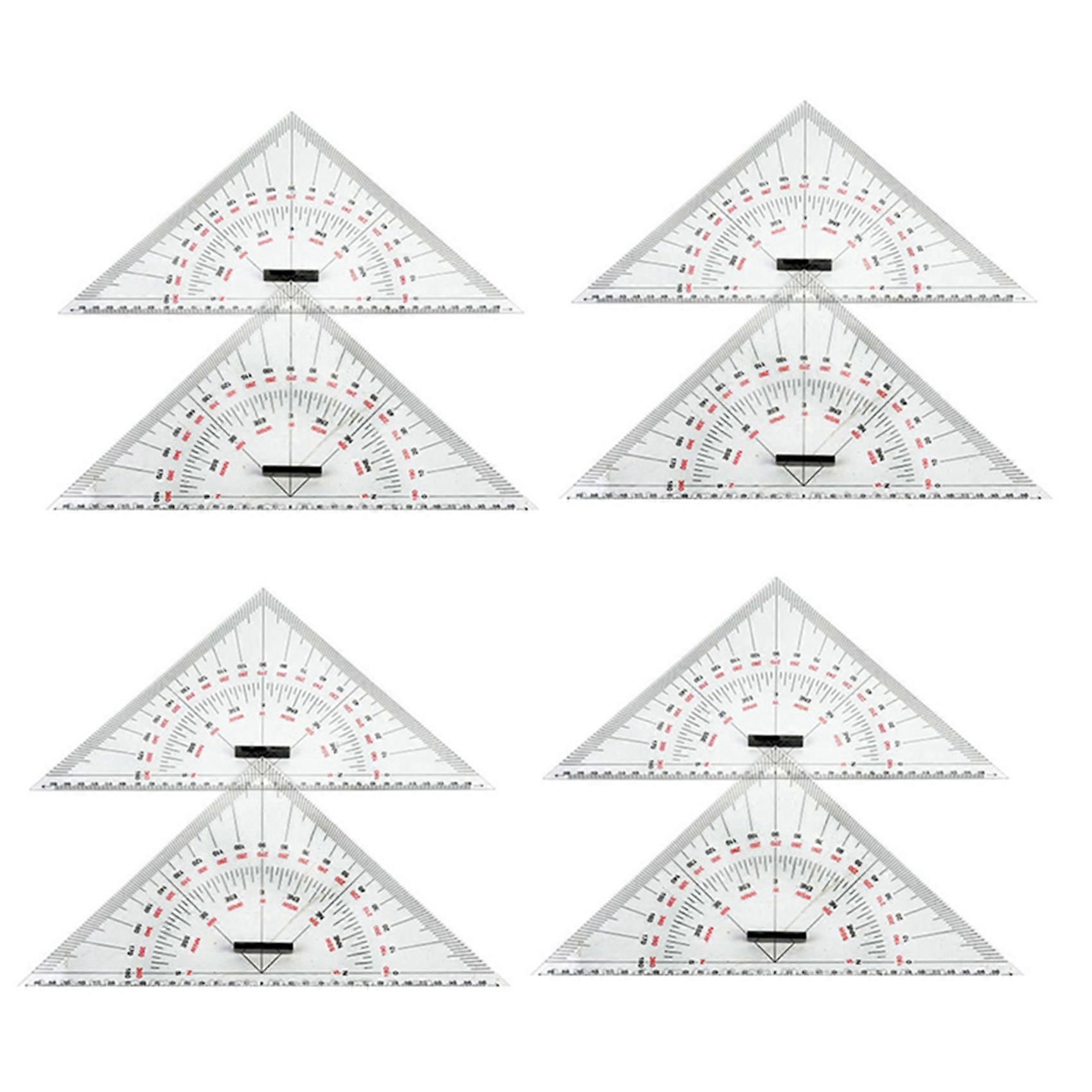 8X Chart Drawing Triangle Ruler for Ship Drawing 300mm Large-Scale Triangle Ruler