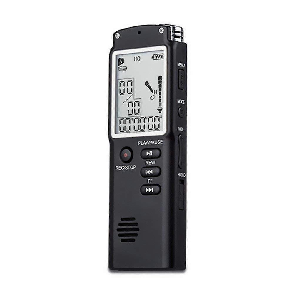 8GB LCD Display MP3 Player Voice Recorder USB Professional Dictaphone Digital Audio WAV MP3 Black