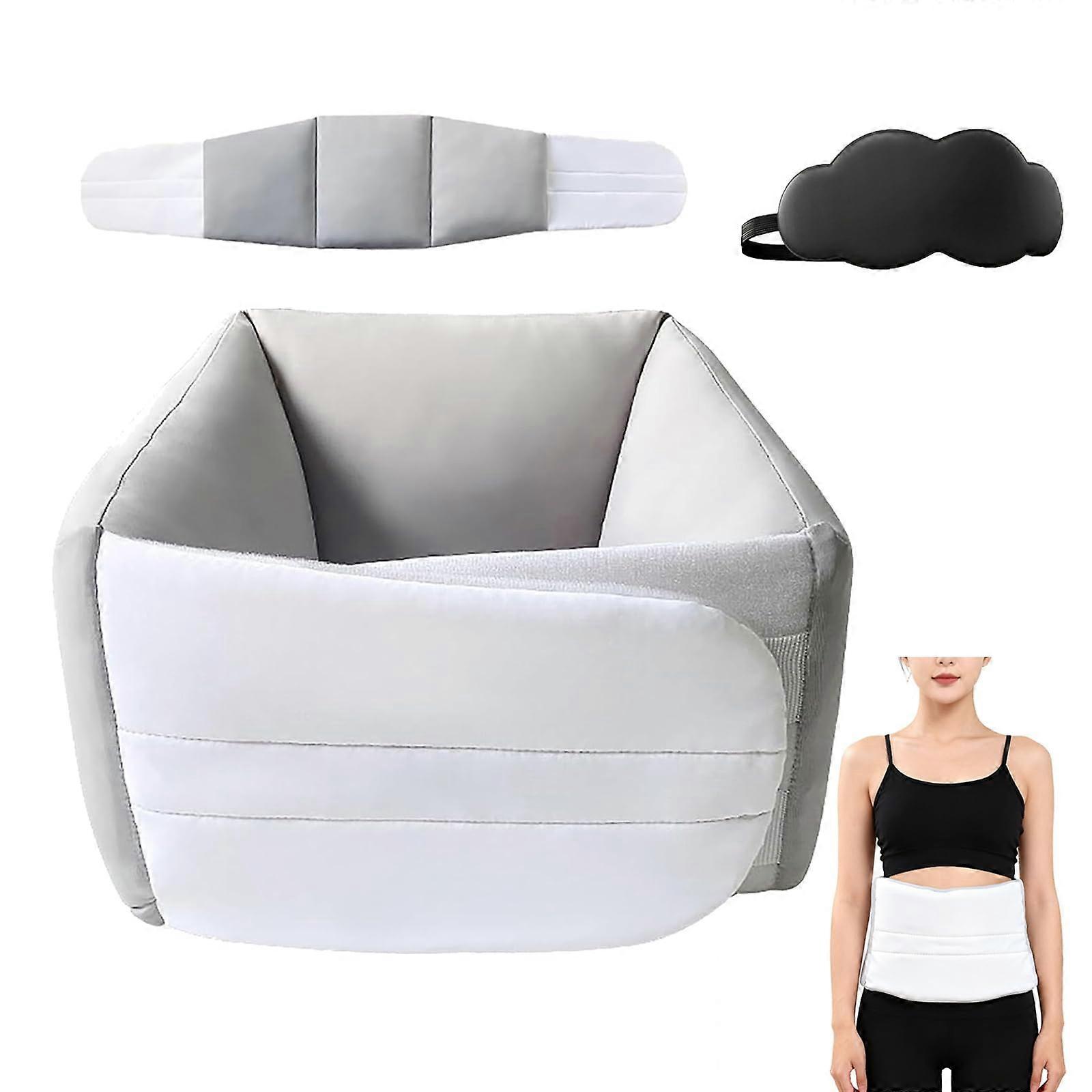 Lumbar Support Pillow with Ergonomic Spine Contour, 360 WrapAround Memory Foam Back Cushion for Sleeping