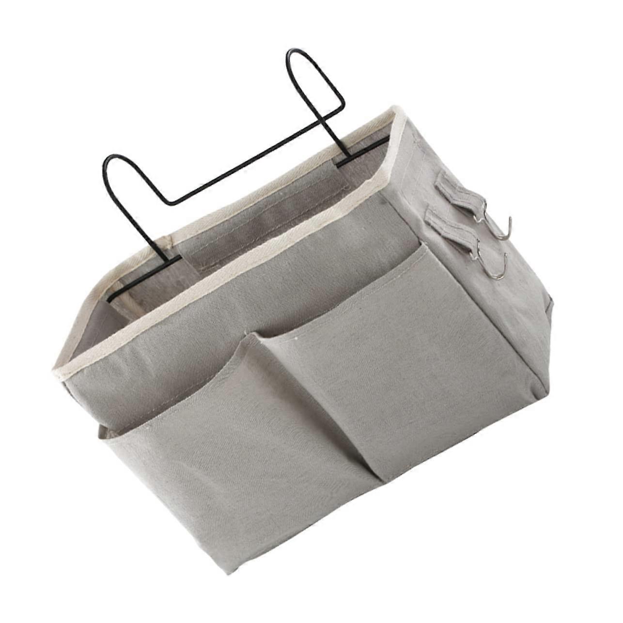 Bedside Storage Organizer with Pockets, NoDrill Hanging Basket for Bedroom and Cribs