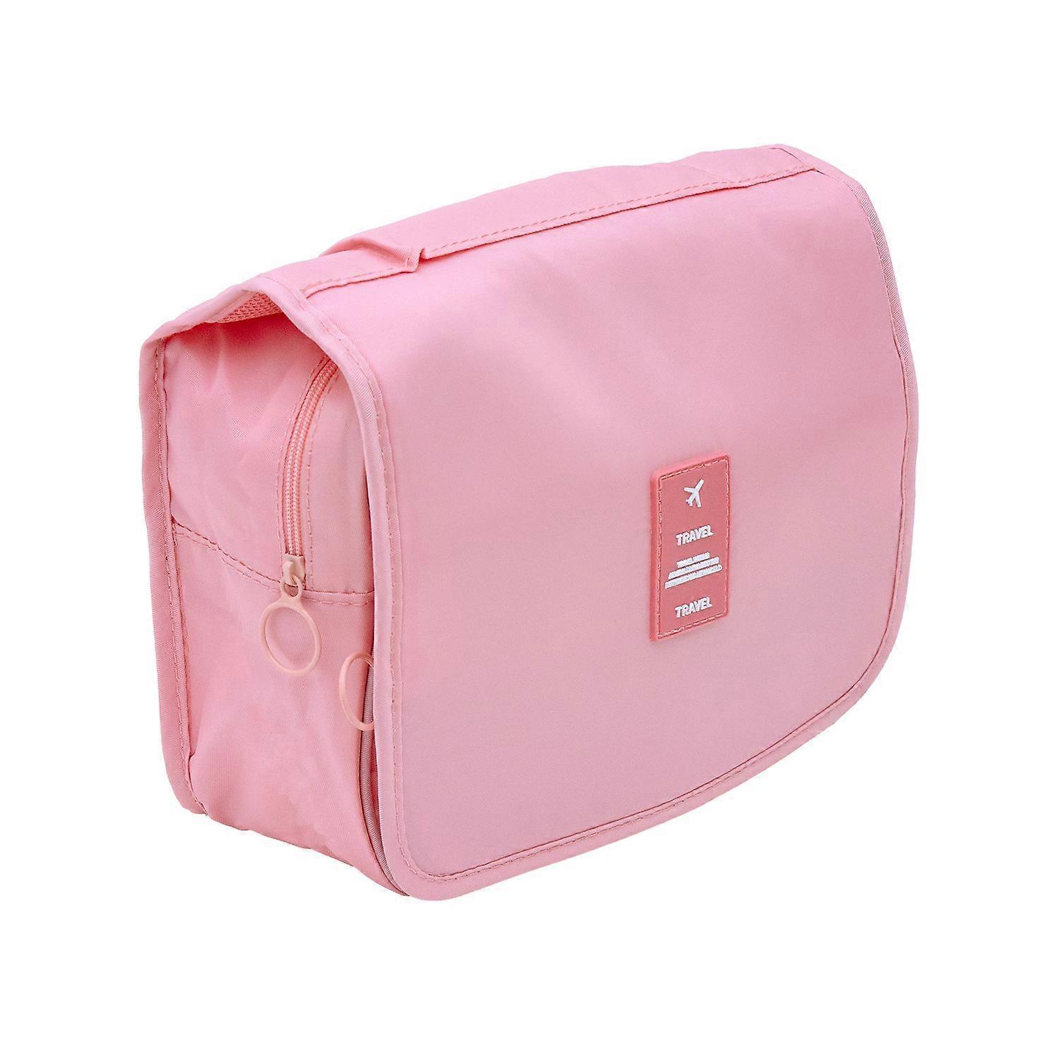 Waterproof cosmetic bag in APRICOT ROSA – Water-repellent hinged culture travel bag
