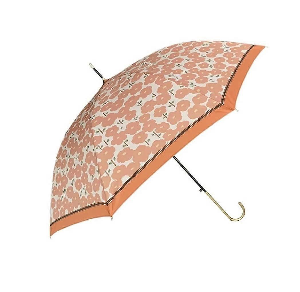 Golf Umbrella Windproof Waterproof Automatic Open Large Rain and Sun Oversized Retro A