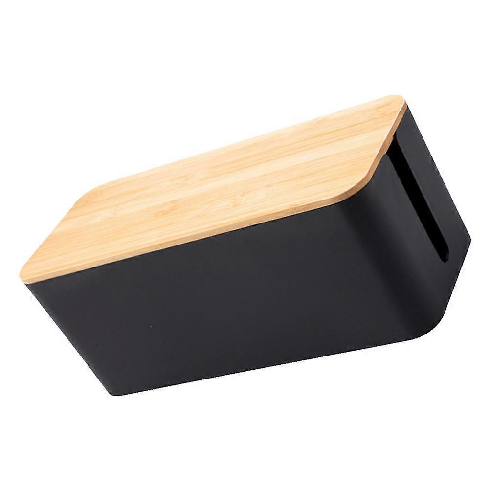 Electric Wire Box Cable Storage Box for Organizing Round Holed Power Line Case