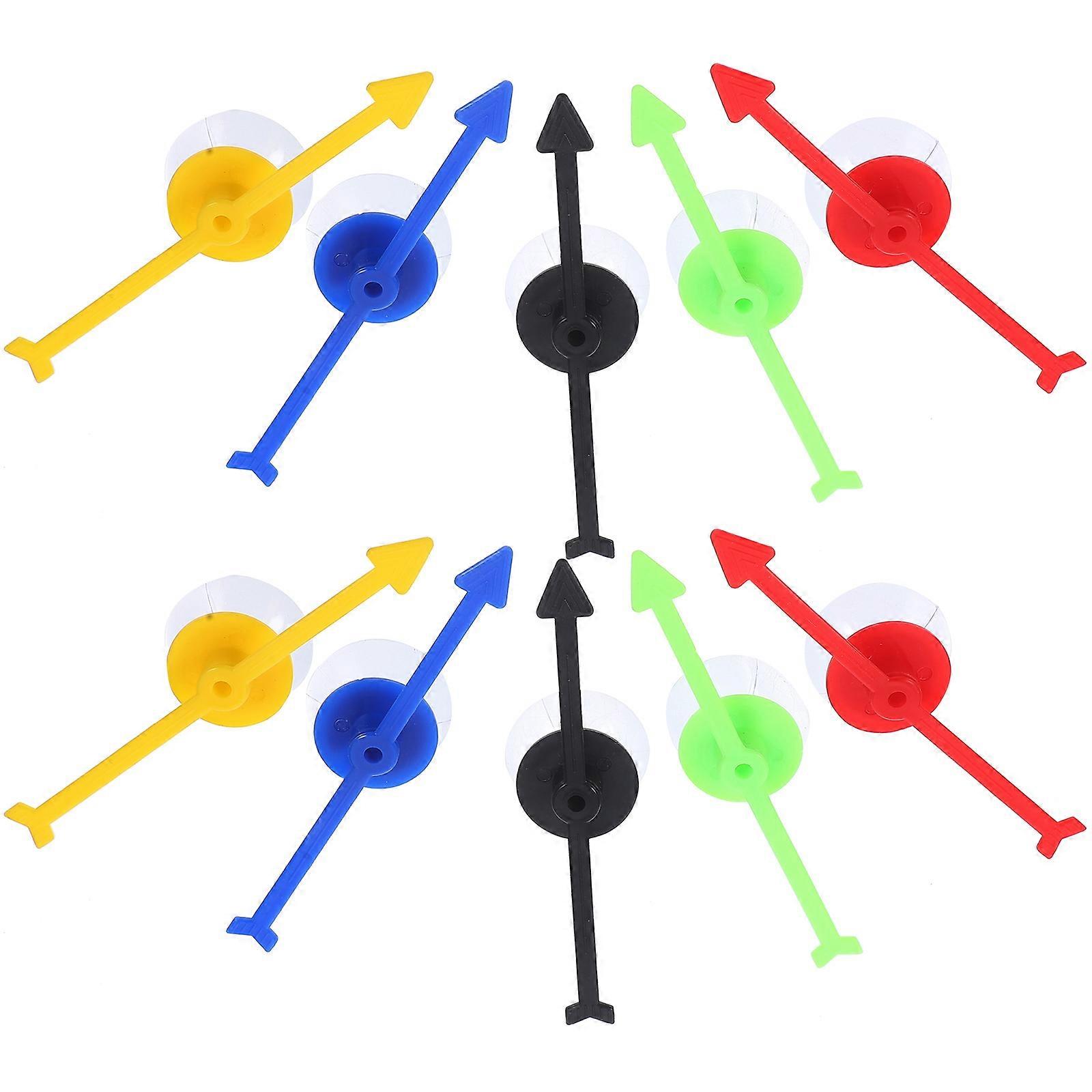 Interactive Game Arrows Plastic Turntable Accessories 10Pcs Multicolor
