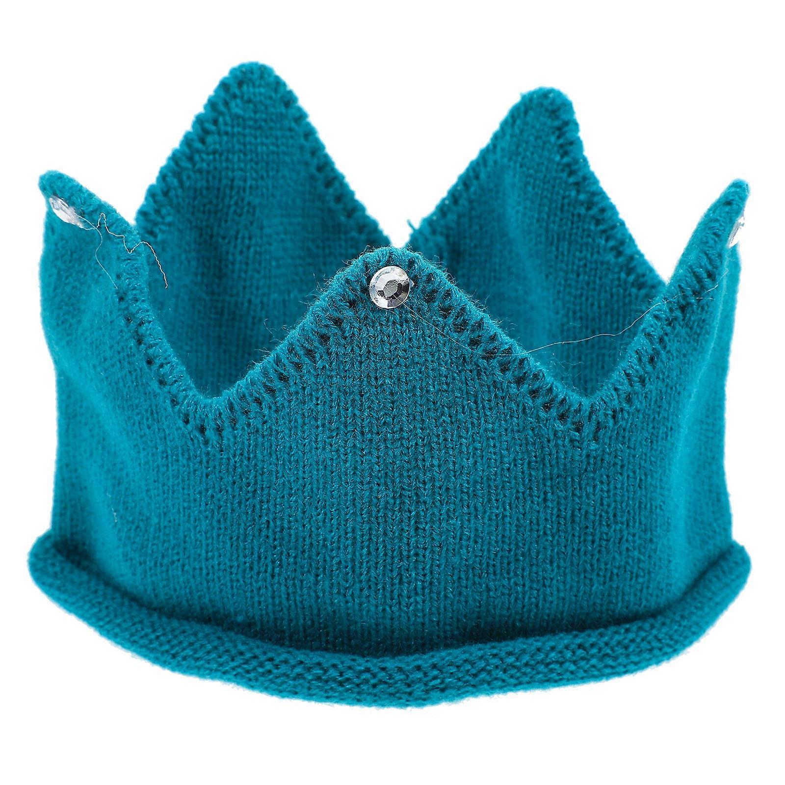 Toddler Knitted Crown Hat Decorative Accessory for Daily One Set