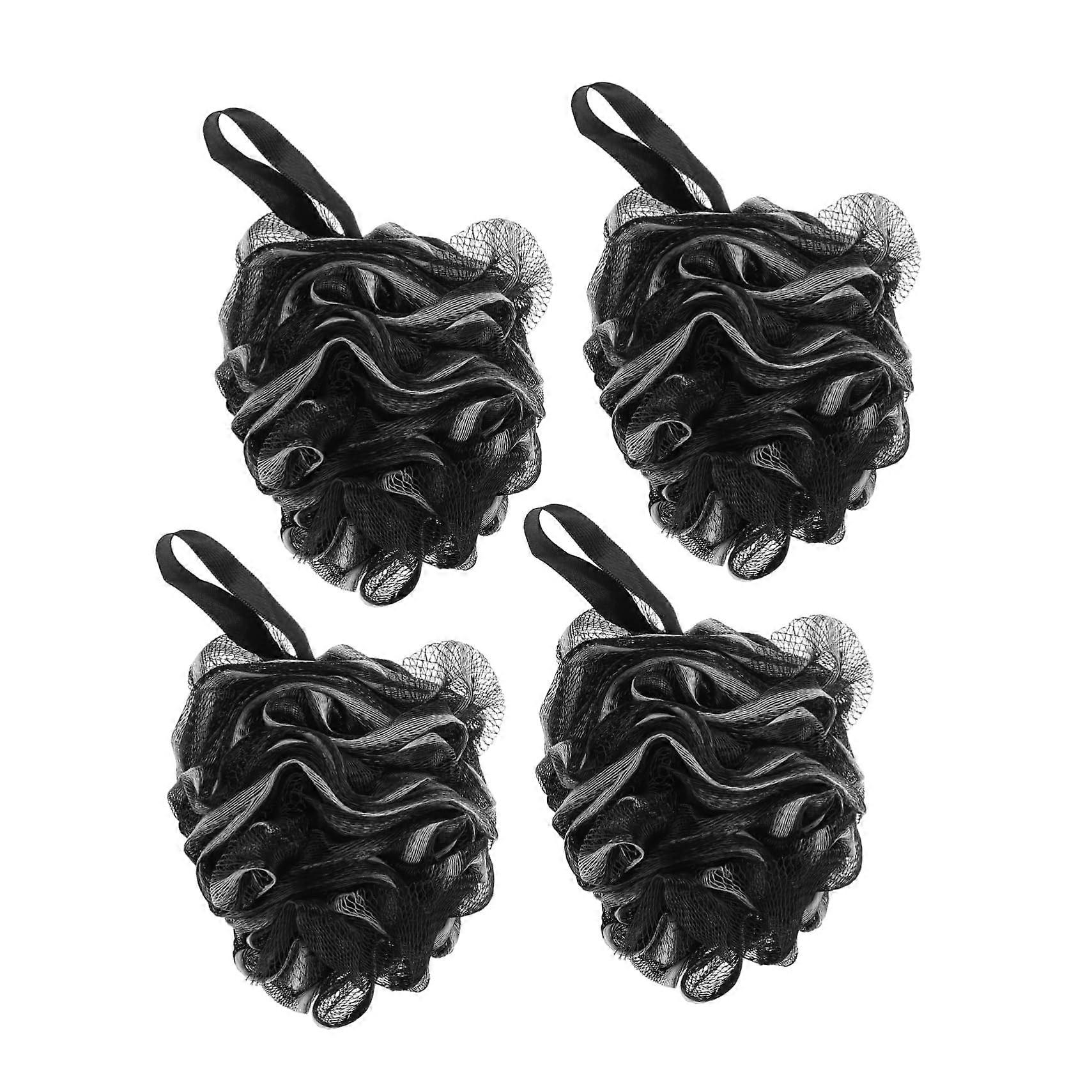 4pcs Large Bath Loofah Shower Sponge Set for Gentle Exfoliation and Quick Dry Deep Cleansing