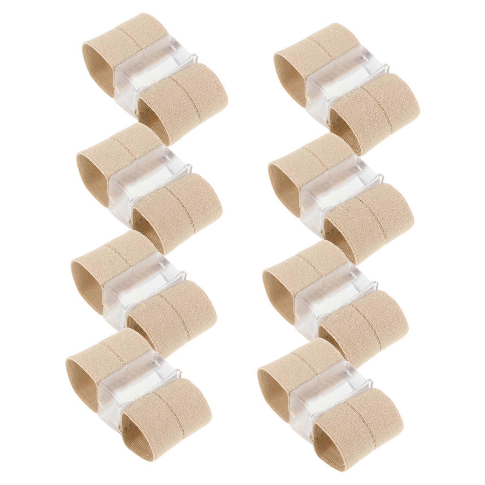 Toe Separators and Bunion Corrector 8pcs Big Toe Brace Elastic Gel Spacers for Foot Alignment Relief