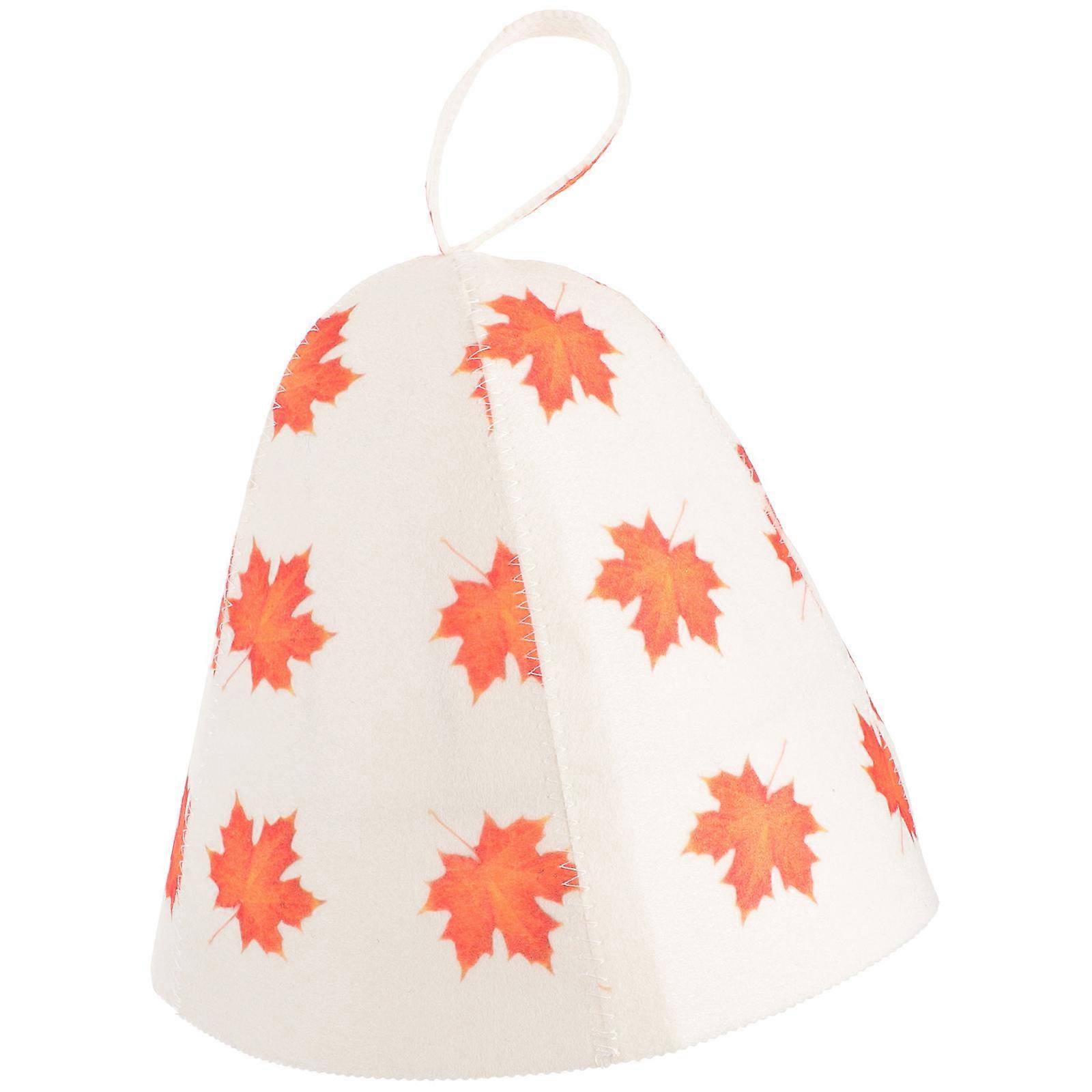 Portable Sauna Hat for Sauna Use Felt Material Water Absorption Cap