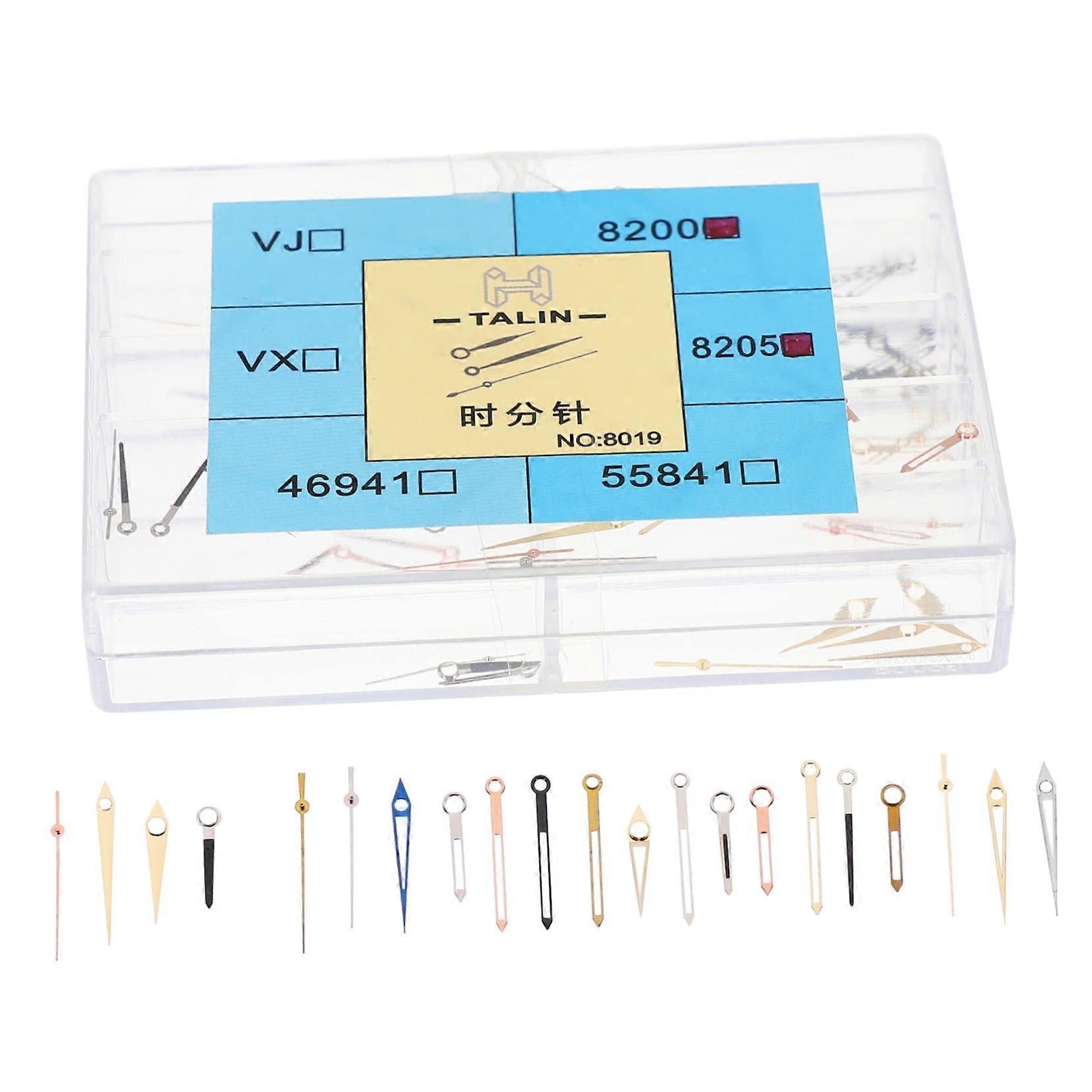 Watch Hands Replacement Kit Hour and Second Needles Precision  Parts Assorted Colors