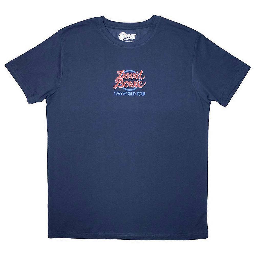 David Bowie 1978 World Tour Mini Logo T Shirt