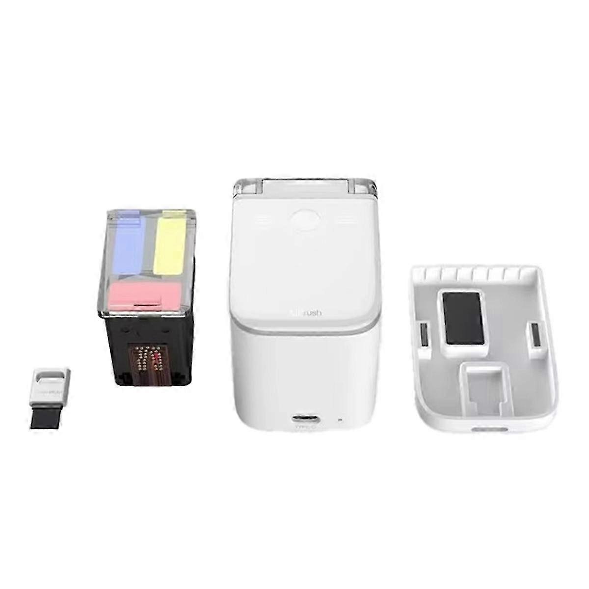 Mini Portable Handheld Inkjet Printer Color Printer Wireless BT Inkjet Printer Portable Editing HD Printing Pattern