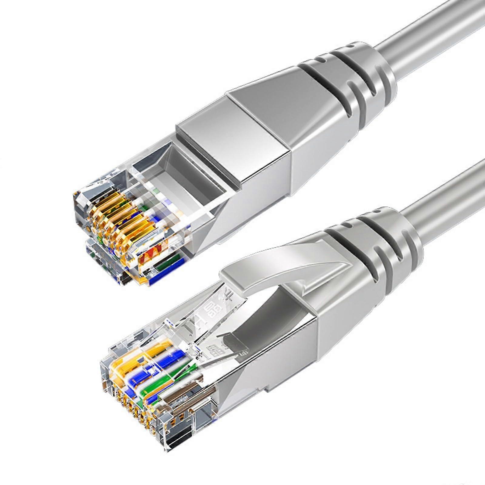 Cat6 Shielded Ethernet Cable with GoldPlated RJ45 Connectors for Speed Gaming and Streaming