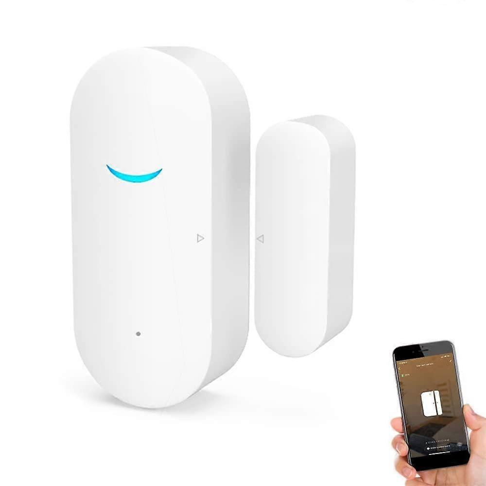 Smart Door Window Sensor WiFi Wireless Alarm, Alexa Google Compatible, Tuya App Control, Push Notification