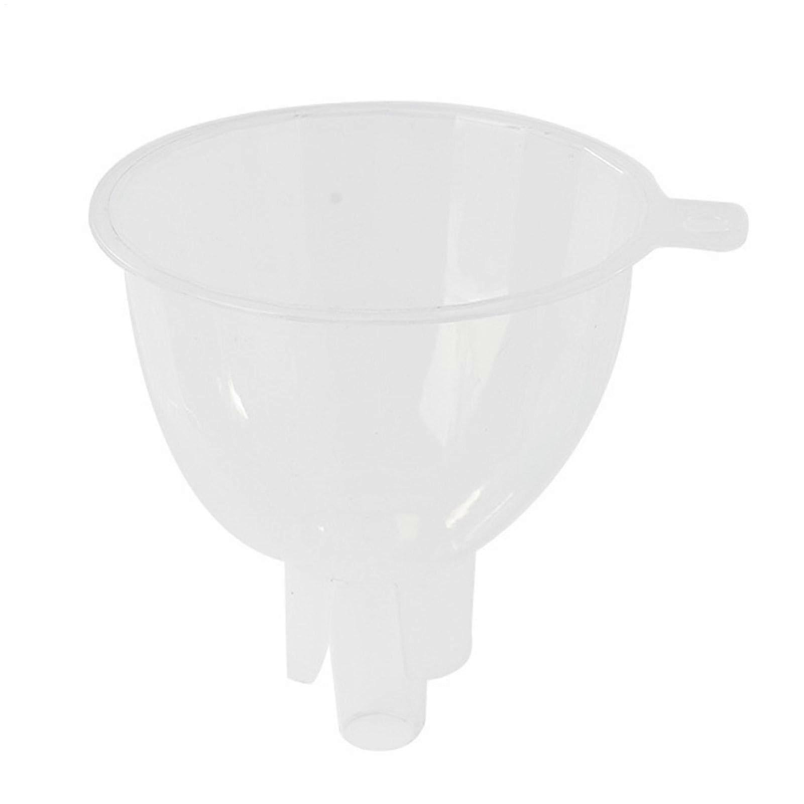 Kitchen Funnel for Easy Bottle Filling, Food Grade Clear Plastic Mini Funnels, Spill Stackable Design