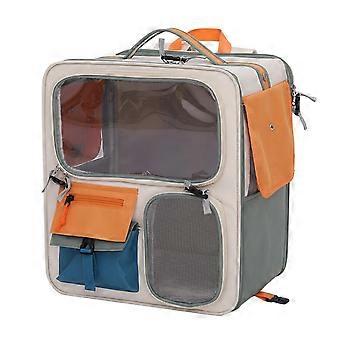 Pet Backpack Dog Carrier with Large Capacity, Breathable Mesh, EscapeProof Hook for Travel