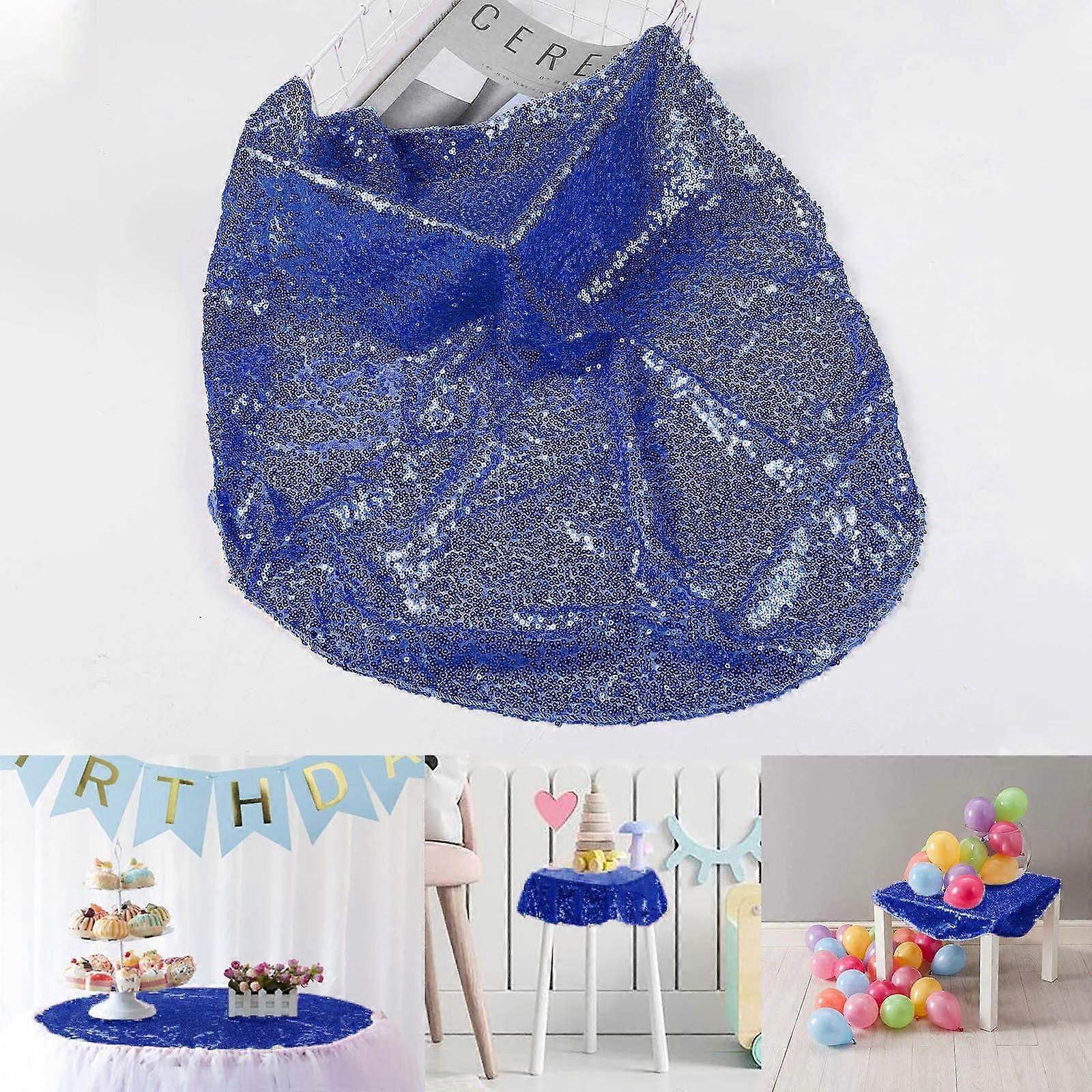 Placemats Sequin Tablecloth 23.6 Kitchen Supplies Blue I