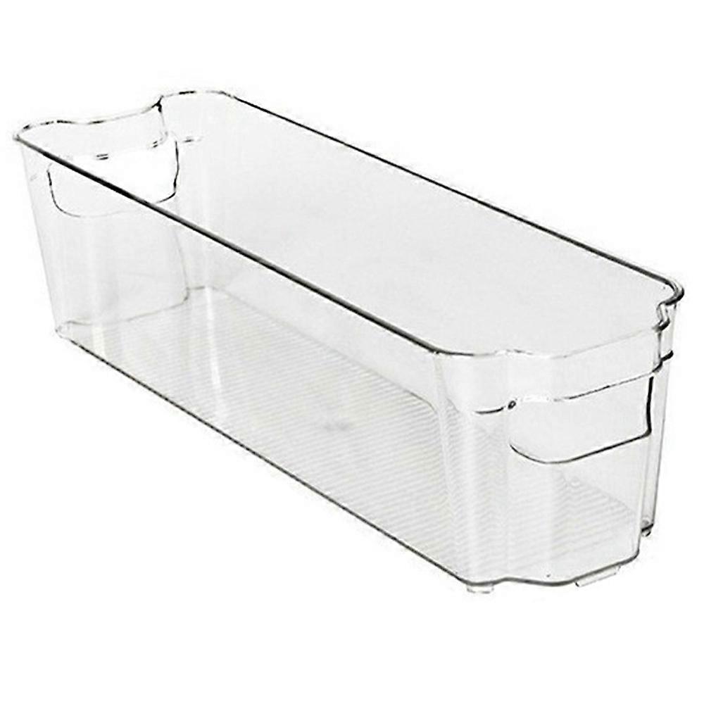 PET Storage Box for Fridge Organization Stackable Container Multi Purpose Organizer - Transparent