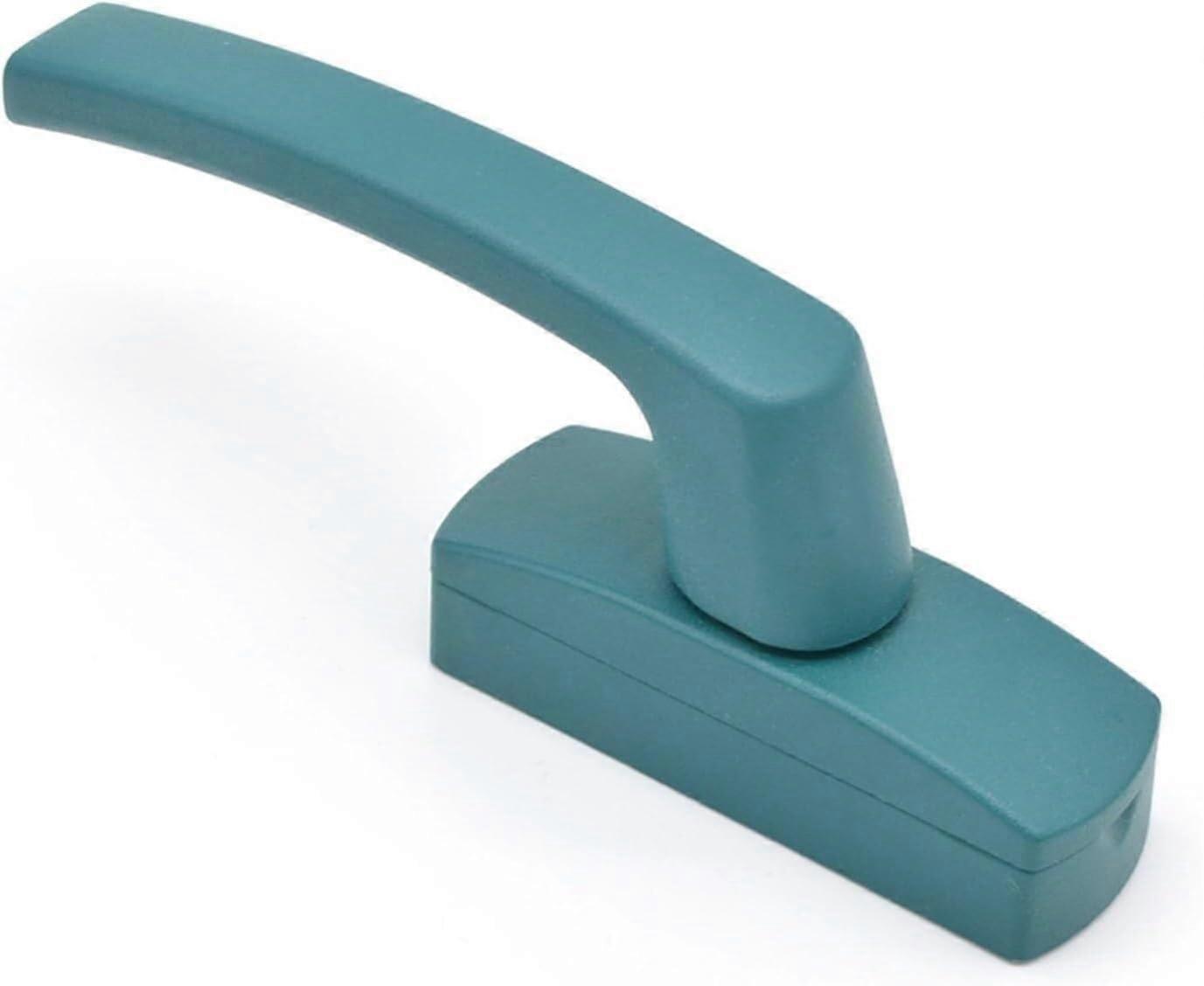55mm Green Window Lock Latch with Reversible Pull Handle for Cabinet Doors and Balcony Use