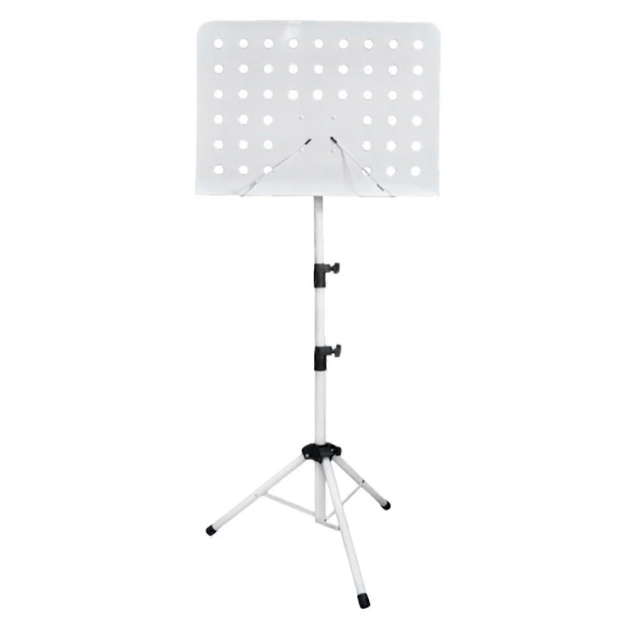 Adjustable Foldable Music Stand with Stable Tripod Base and Lightweight Aluminum Sheet Holder
