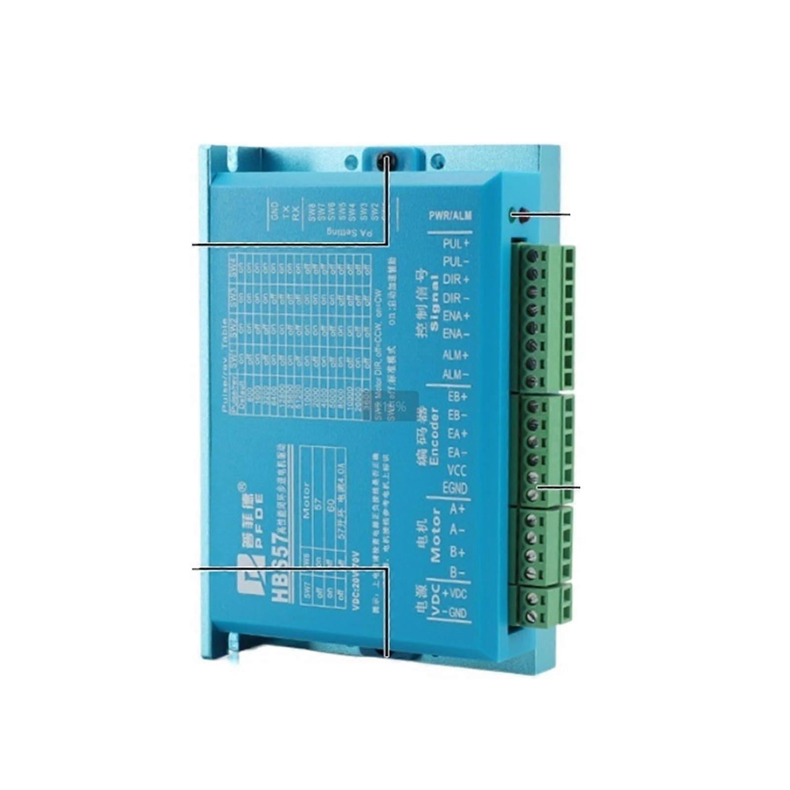 HBS57 ClosedLoop Stepper Motor Driver for Nema23 Nema24, Speed Low Vibration DC Compatible