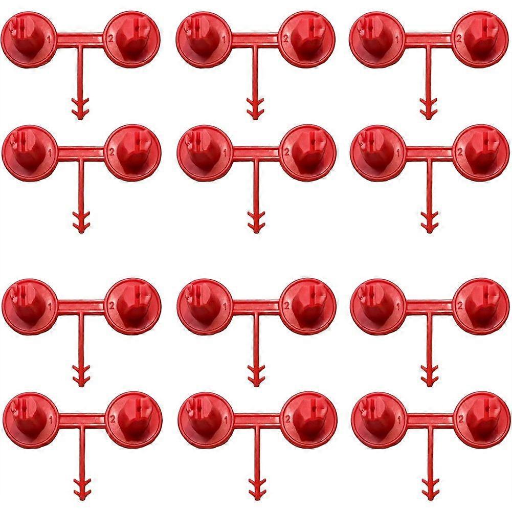 12pcs Red Nozzle for Foaming Agent, Precision Coverage for Vertical & Ceiling Coverage