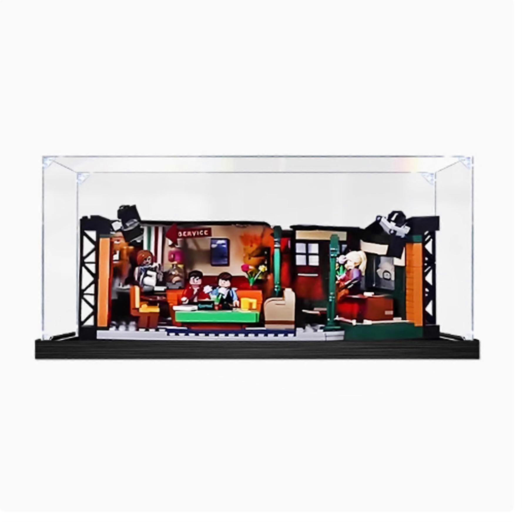 Acrylic Display Case for  21319 Café Kit, 360° Clear Stackable Organizer, Transparent