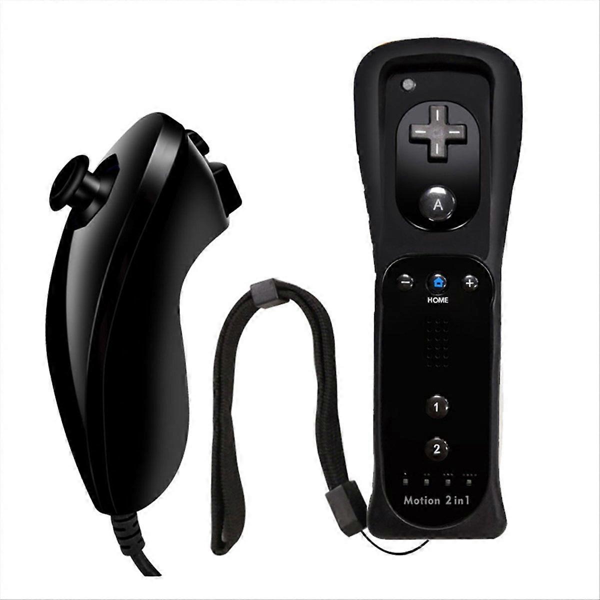 Bluetooth Gamepad for / U Console Wireless Remote Controller with Motion Plus, Nunchuck, and Wrist Strap B