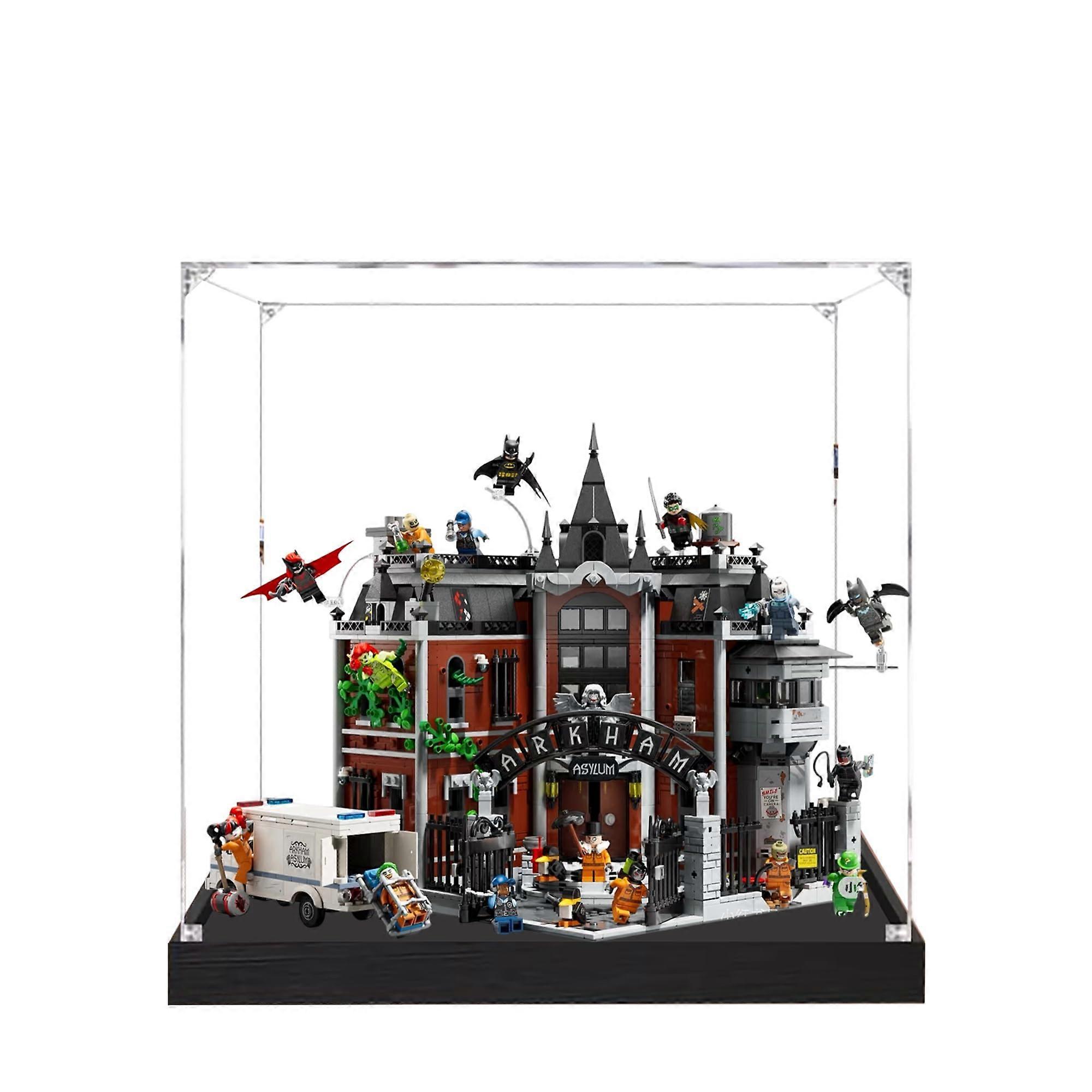 Acrylic Display Case for  76300, Dustproof Clear Showcase Box with Black Base