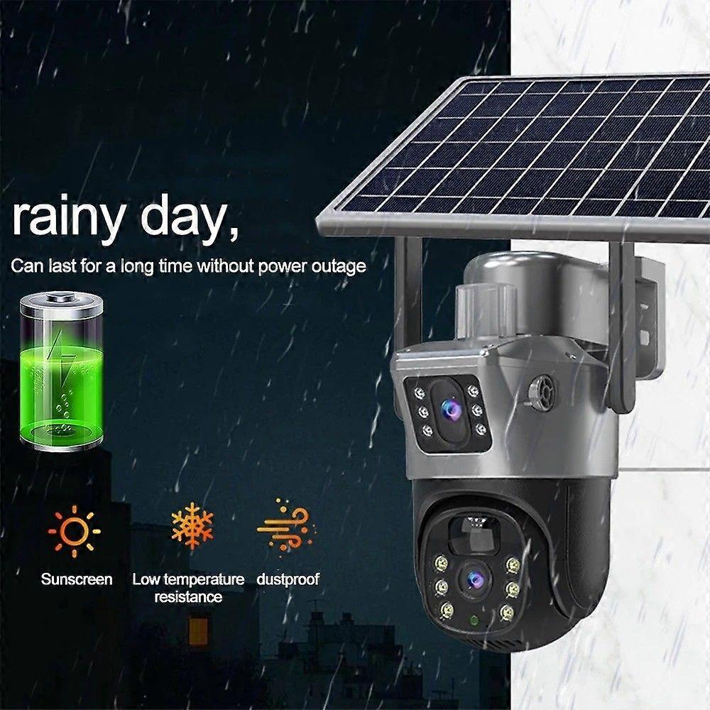4G LTE Security Camera Outdoor Solar Battery Powered Wireless CCTV Security Camera